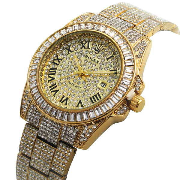 Stylish Just Date Stone Watch | RLX Watch 200 B