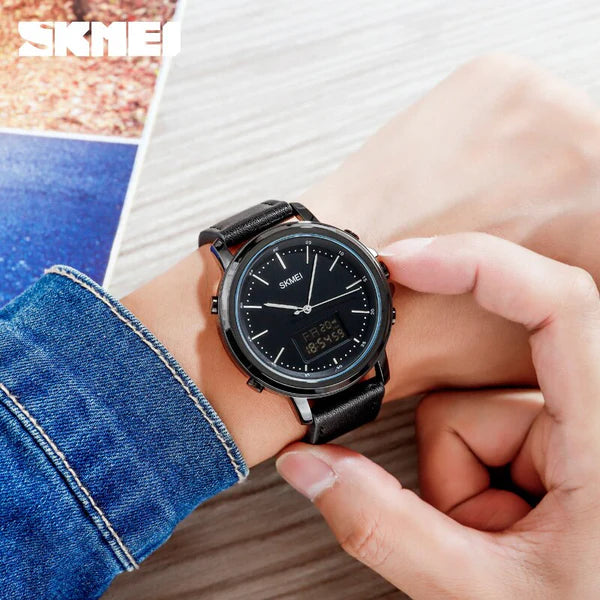 SKMEI Dual Time Digital LED Stylish Watch | SKMEI 01 A
