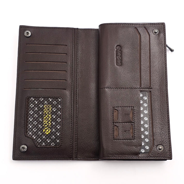 Premium Quality ORIGINS Leather Long Wallet | ORGN Wallet 200
