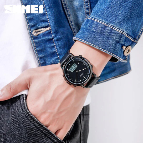 SKMEI Dual Time Digital LED Stylish Watch | SKMEI 01 A