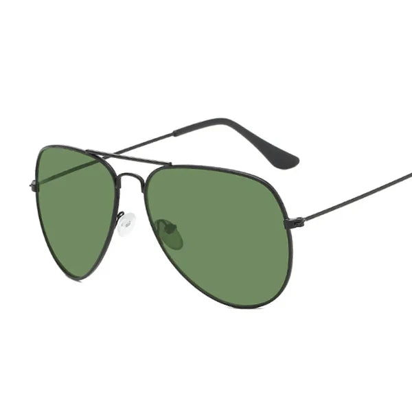 Rayban Aviator Sunglass | RB 75 Black Green