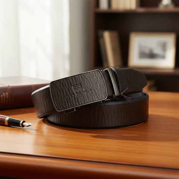 Tommy Gear Buckles Belt | Original Leather | TOM Belt 01