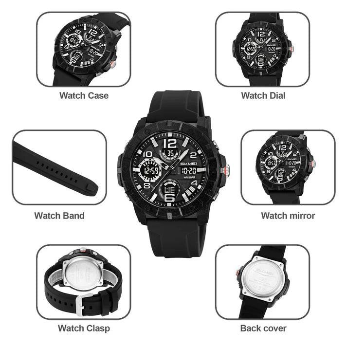 Original SKMEI Watch | 100% Authentic | SKMEI 2487 Black