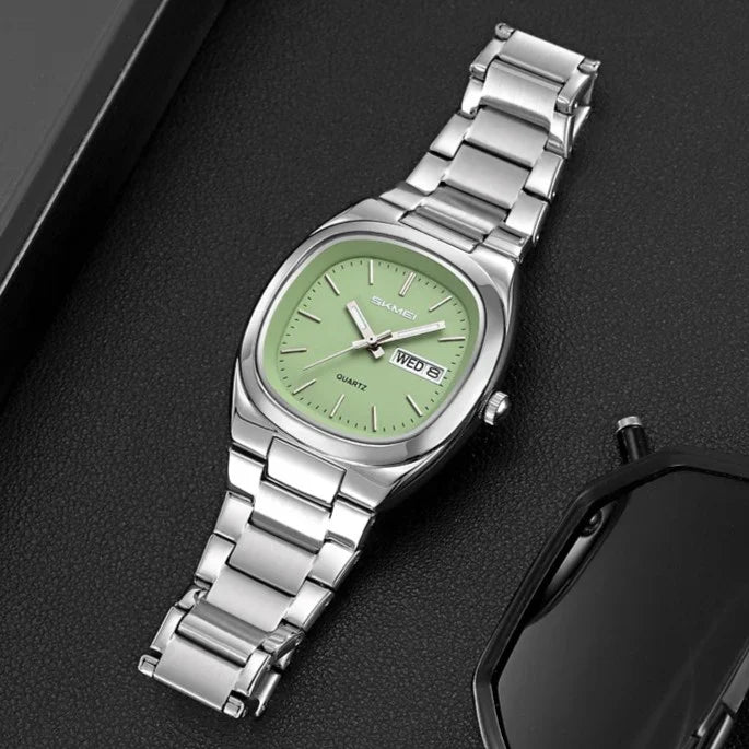 Original SKMEI Watch | 100% Authentic | SKMEI 2420 Silver Green