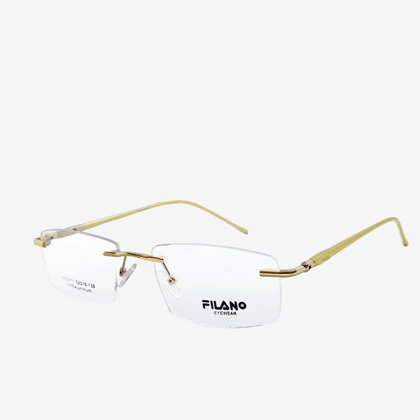 Filano Stylish  Rimless Eye Glass | FLN Frame 01 C