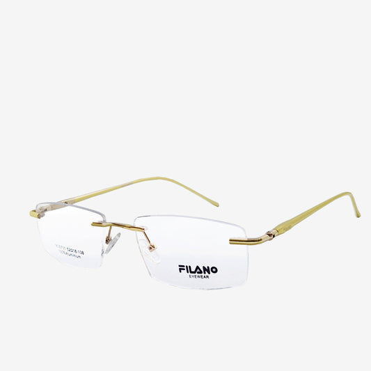 Filano Stylish  Rimless Eye Glass | FLN Frame 01 C