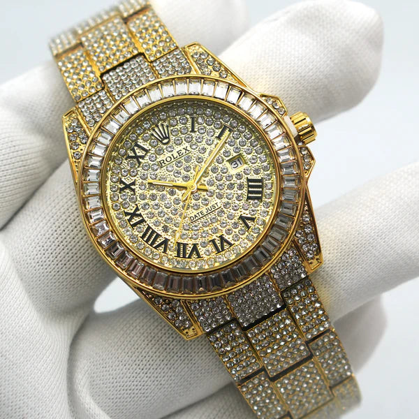Stylish Just Date Stone Watch | RLX Watch 200 B