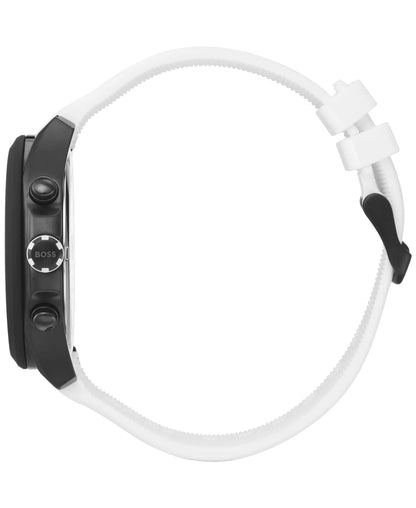 BOSS Men's Chronograph Velocity Silicone Strap Watch | Boss  watch 01 A