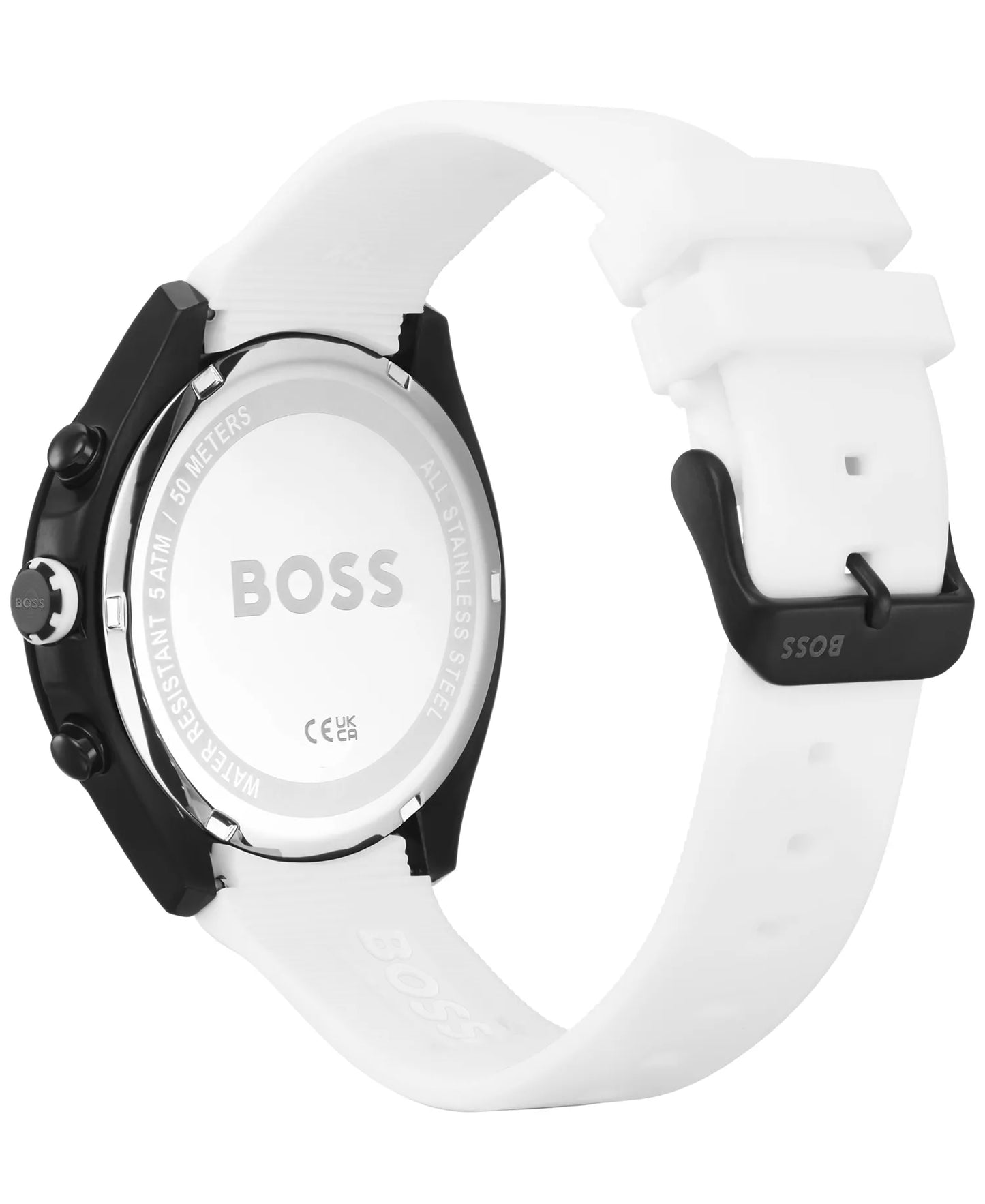 BOSS Men's Chronograph Velocity Silicone Strap Watch | Boss  watch 01 A
