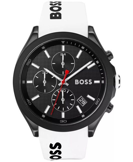 BOSS Men's Chronograph Velocity Silicone Strap Watch | Boss  watch 01 A