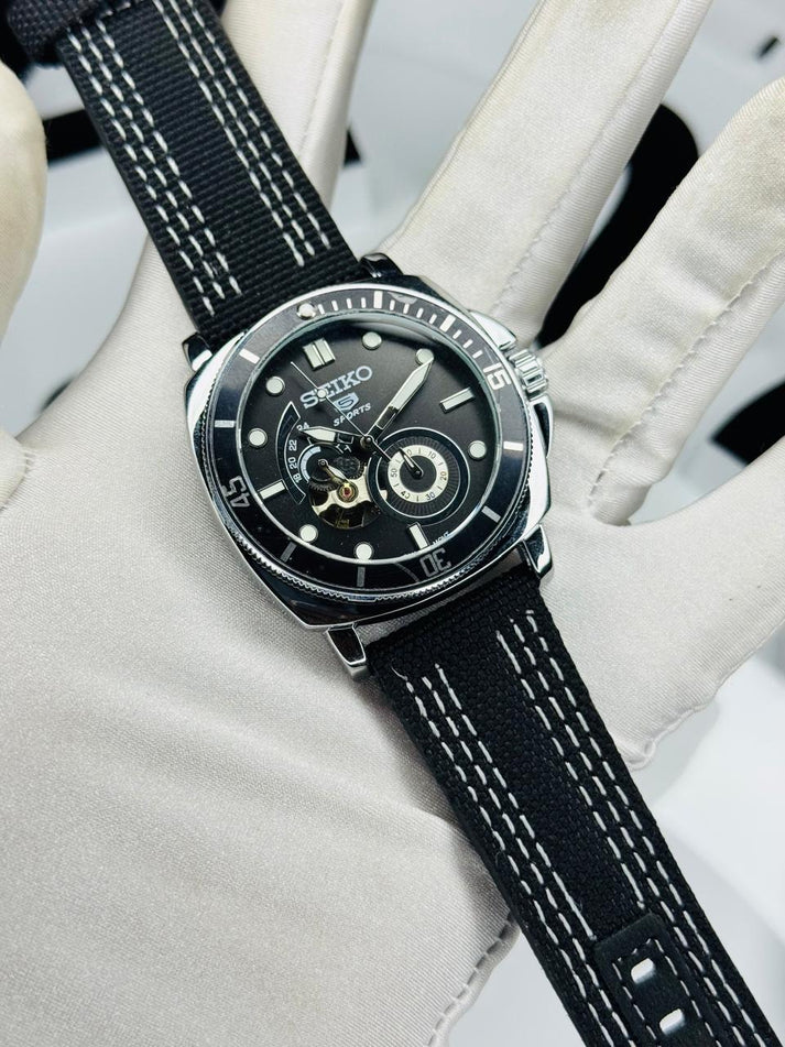 Stylish SEIKO Mechanical Watch | SKO Watch 01 A