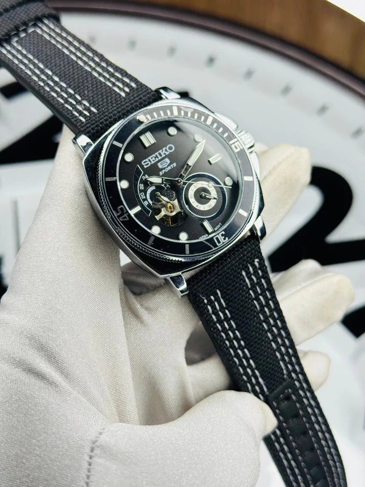 Stylish SEIKO Mechanical Watch | SKO Watch 01 A