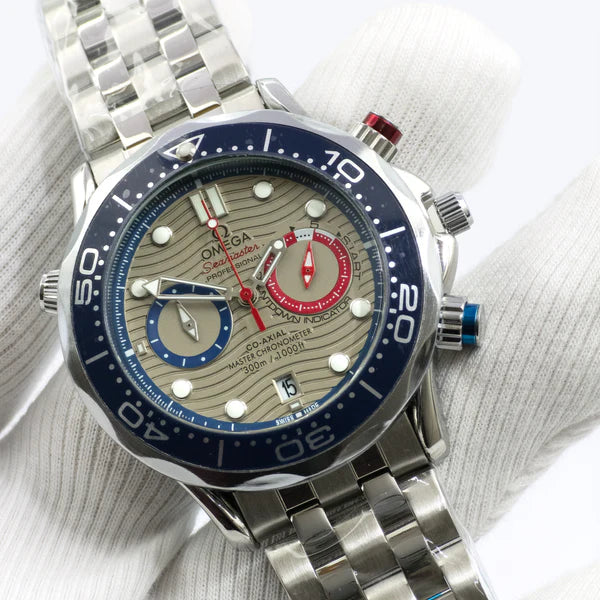 OMEGA Premium Quality Active Chronograph Quartz Watch | OMGA Watch 1018 A