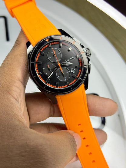 BOSS Men's Chronograph Velocity Silicone Strap Watch | Boss  watch 01 B