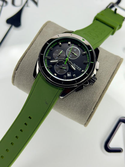 BOSS Men's Chronograph Velocity Silicone Strap Watch | Boss  watch 01 F