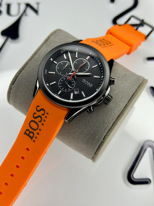 BOSS Men's Chronograph Velocity Silicone Strap Watch | Boss  watch 01 I